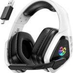 Wireless-Gaming-Headset-for-PS5-PS4-PC-Mac-&-Switch – Bluetooth-5.3-Headphones-with-Noise-Canceling-Mic-45-Hour-Battery-RGB-Lighting – White